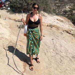 OndadeMar pareo with tassels